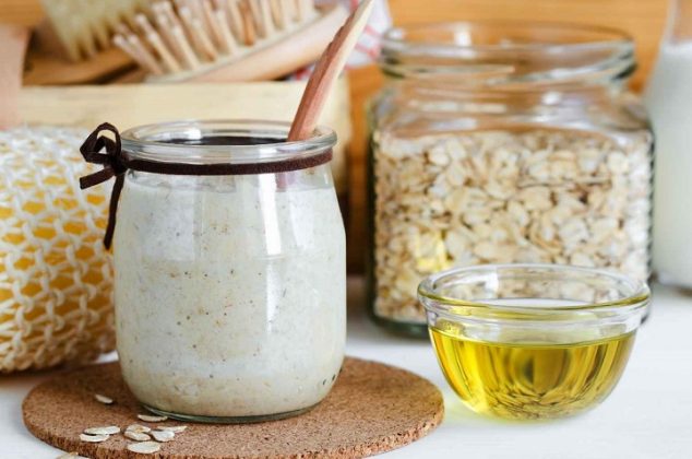 Acondicionador de avena para reparar cabello maltratado y sin brillo