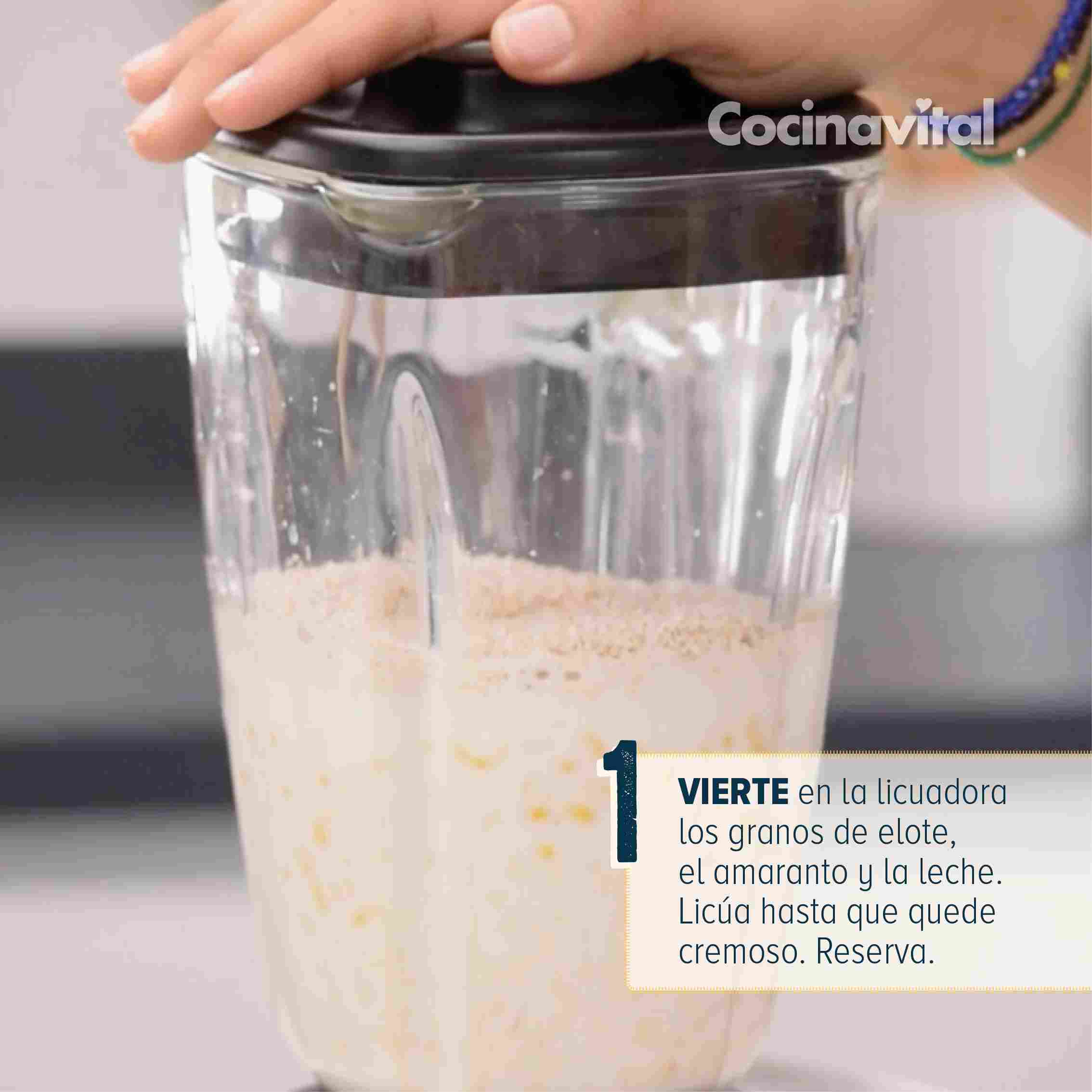 Licúa los ingredientes