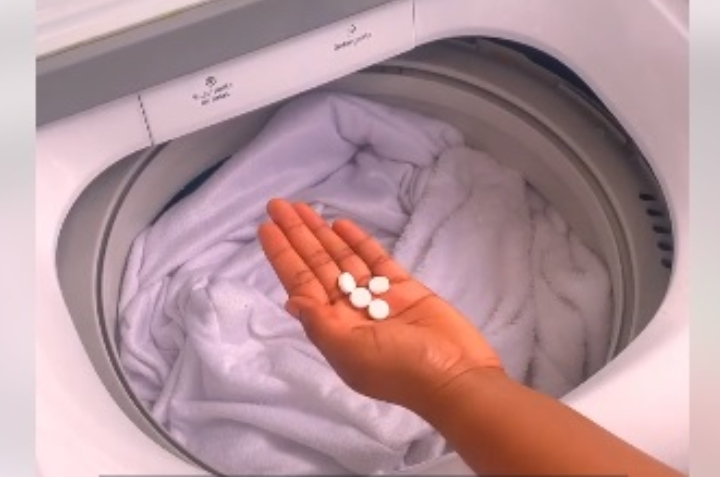 aspirinas en la lavadora