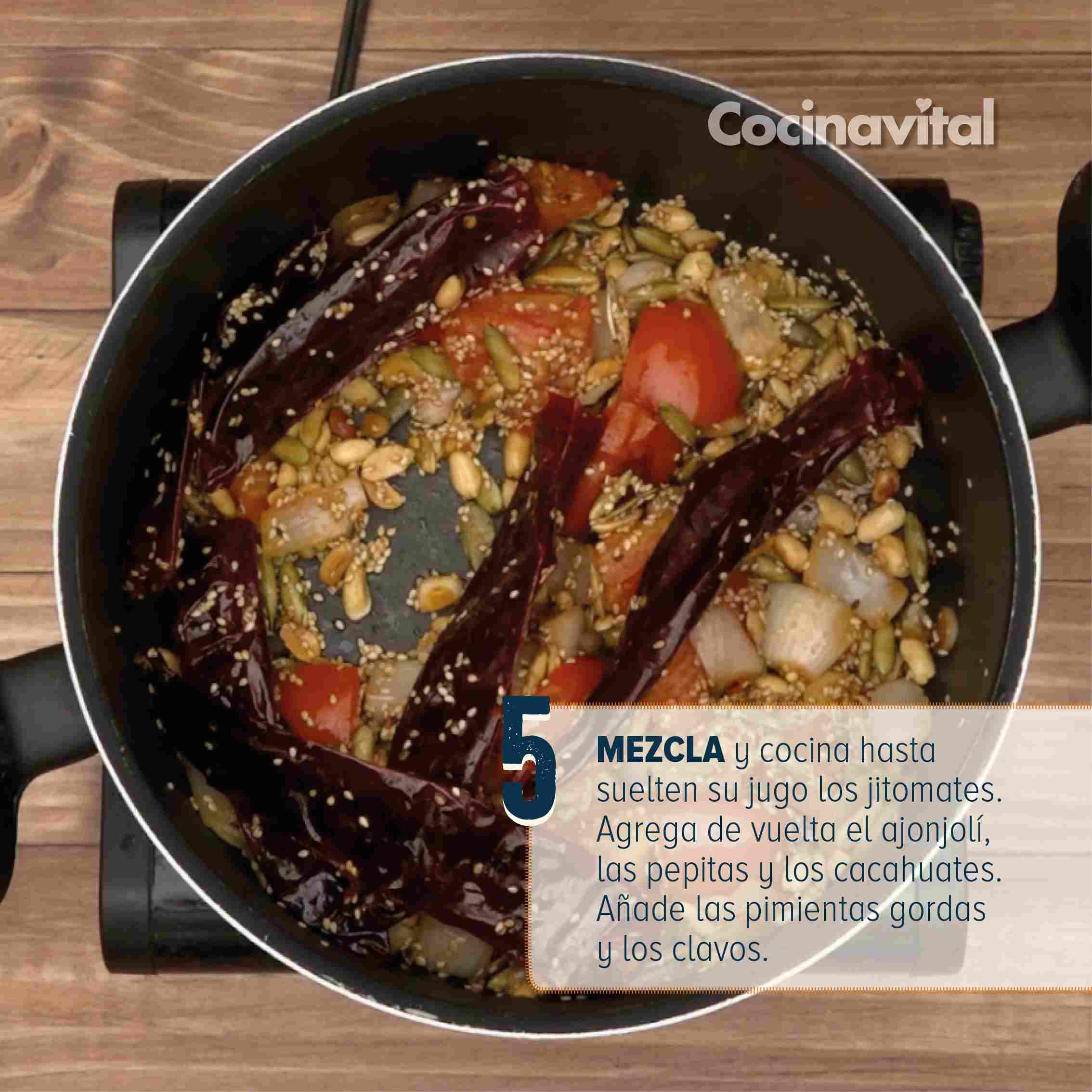 Mezcla y cocina