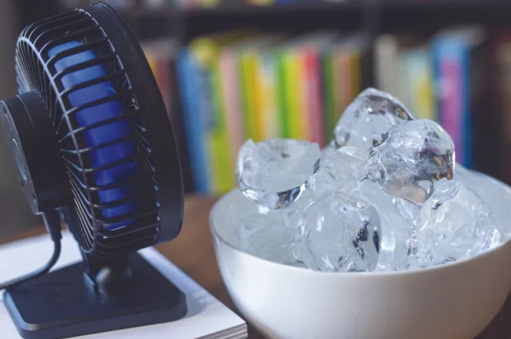 ventilador eche aire frío