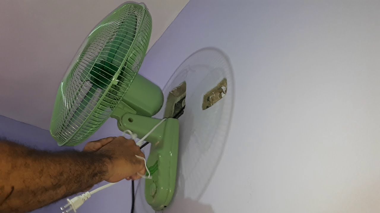 forma correcta de colocar el ventilador