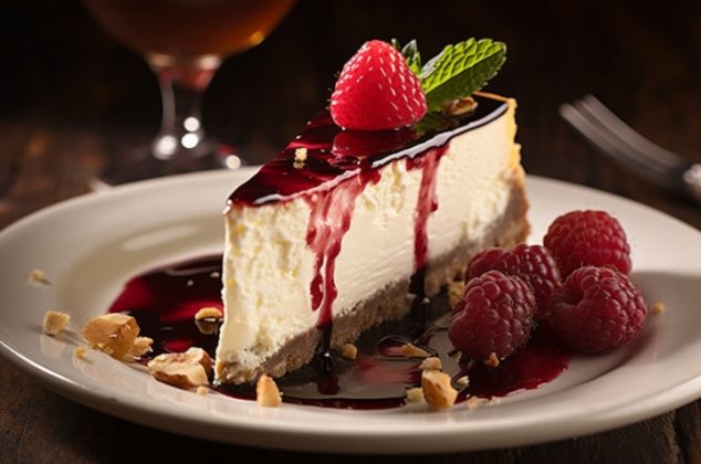 Cheesecake horneado con jalea de vino tinto, receta fácil y deliciosa