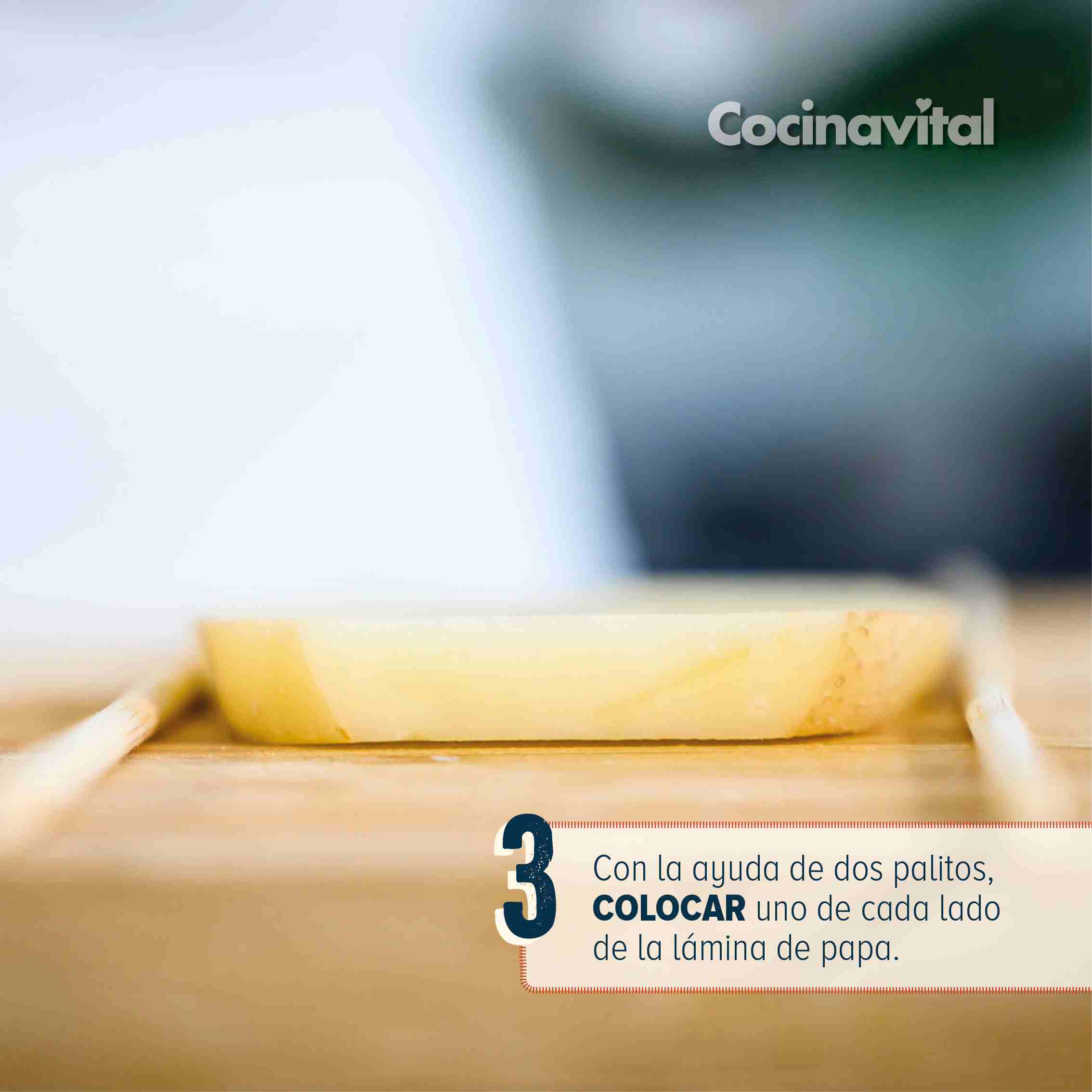 Coloca los palillos