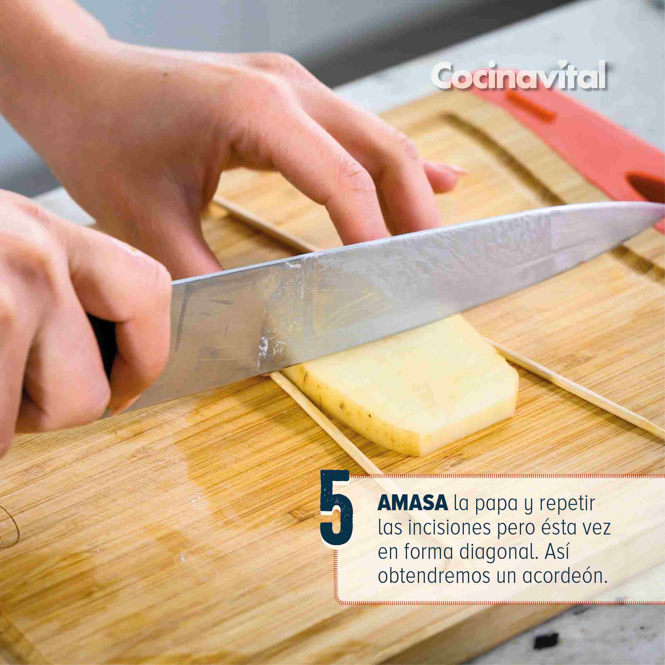 Lograrás una papa acordeón