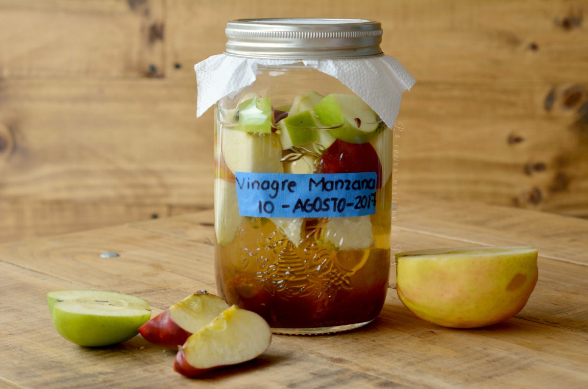 cómo hacer vinagre de manzana
