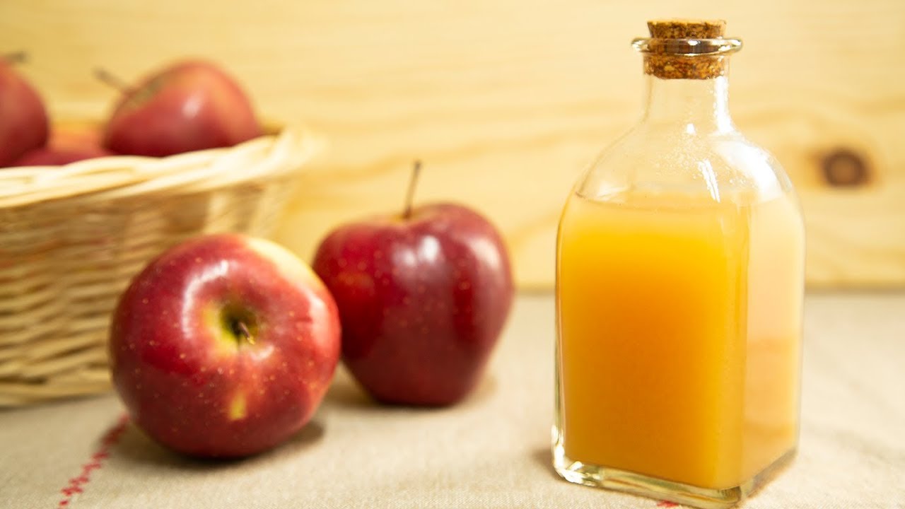 cómo hacer vinagre de manzana 