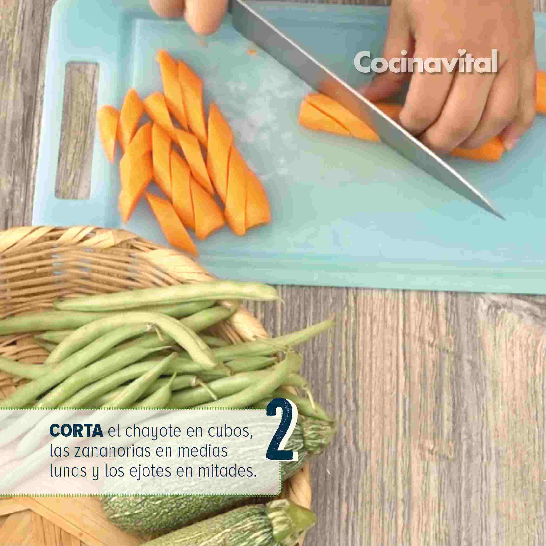 Corta las verduras