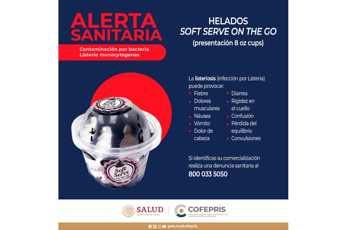 comunicado helados contaminados cofepris