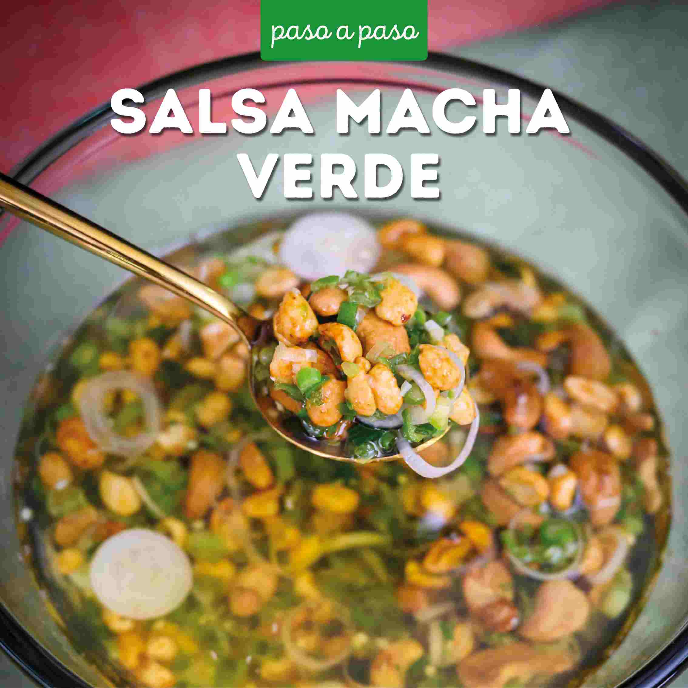 Receta Salsa macha verde