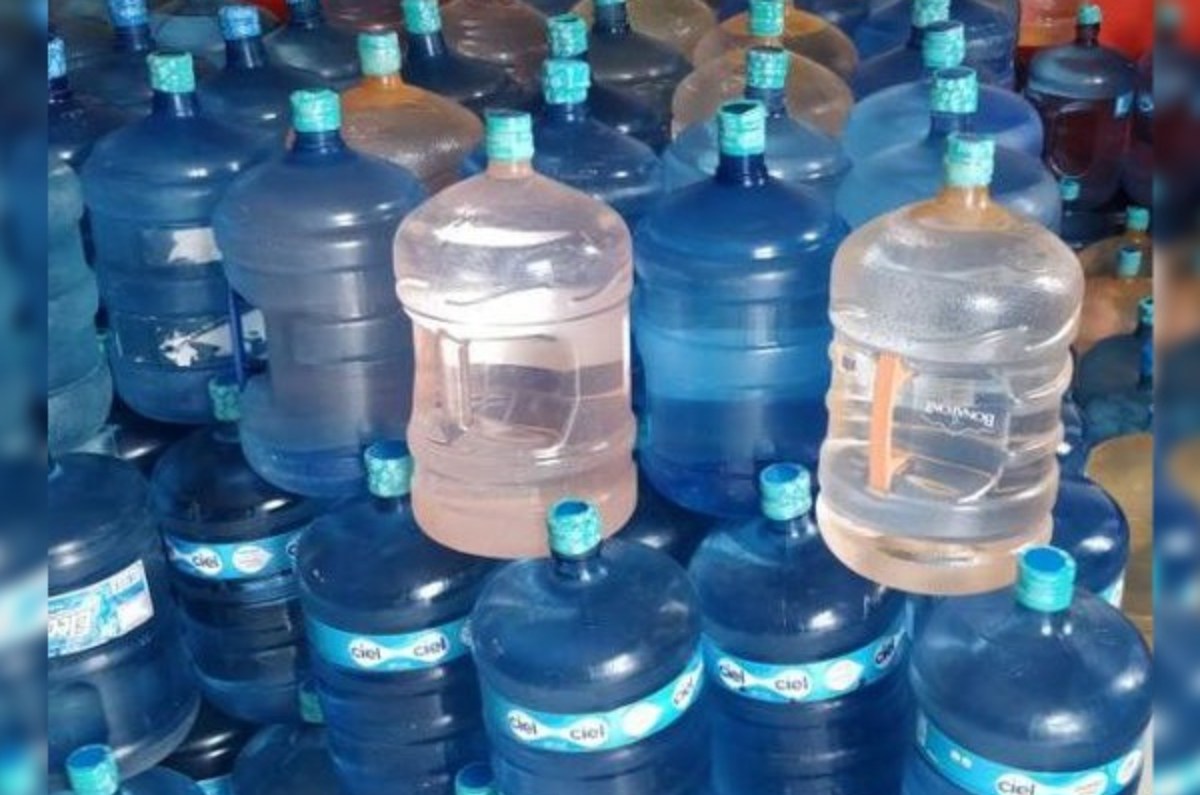 agua de garrafón contaminada