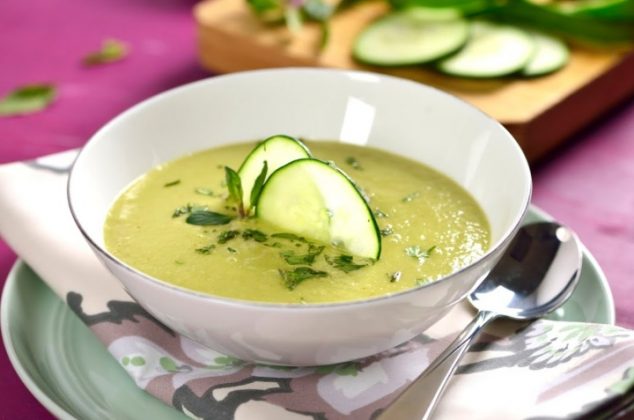 Sopa de pepino, receta perfecta para los climas calurosos