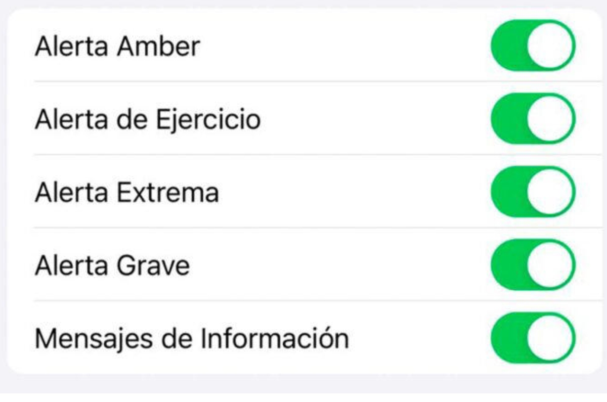 alerta sísmica en el celular ios