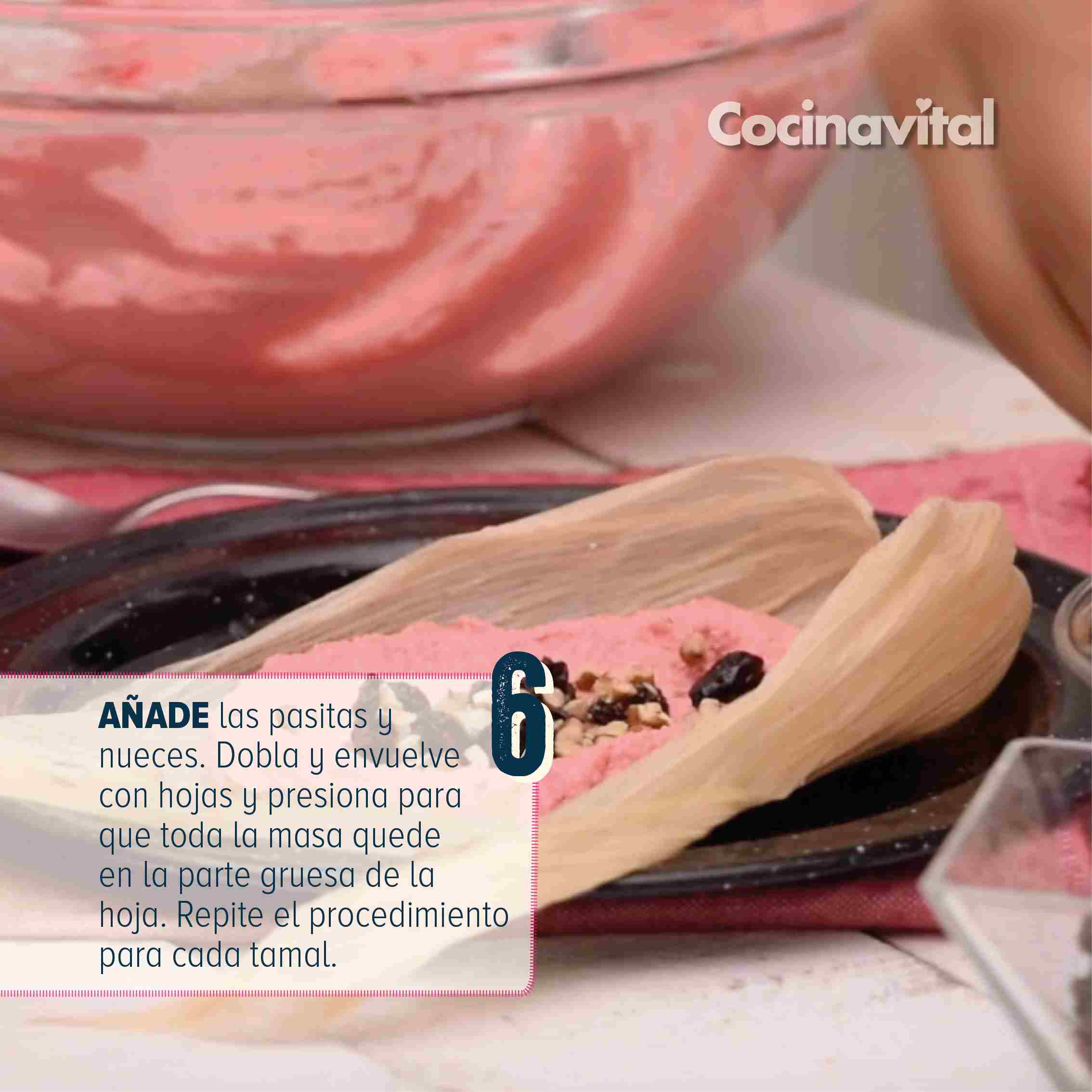 En 10 pasos tendrás unos ricos tamales