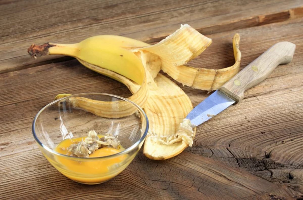 cáscara de plátano para la piel