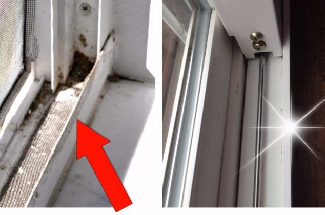 Así puedes limpiar con efectividad los rieles de tus ventanas