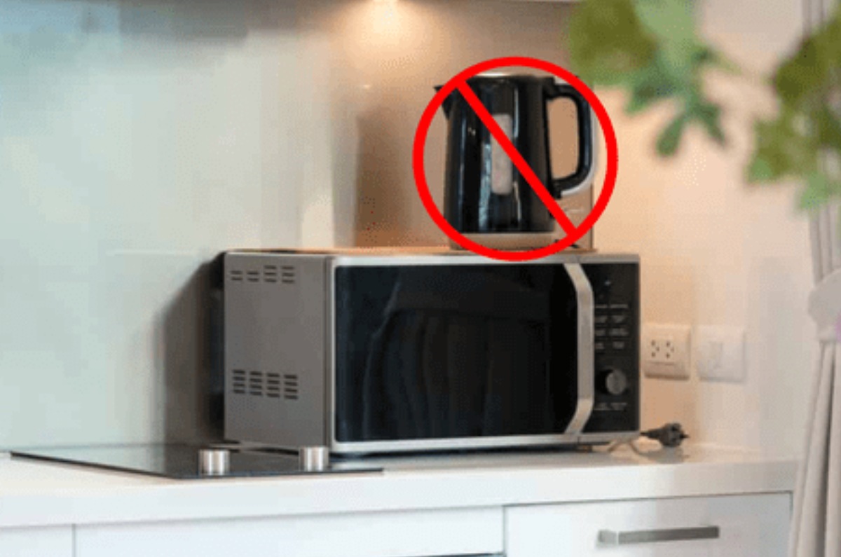 cosas encima del microondas