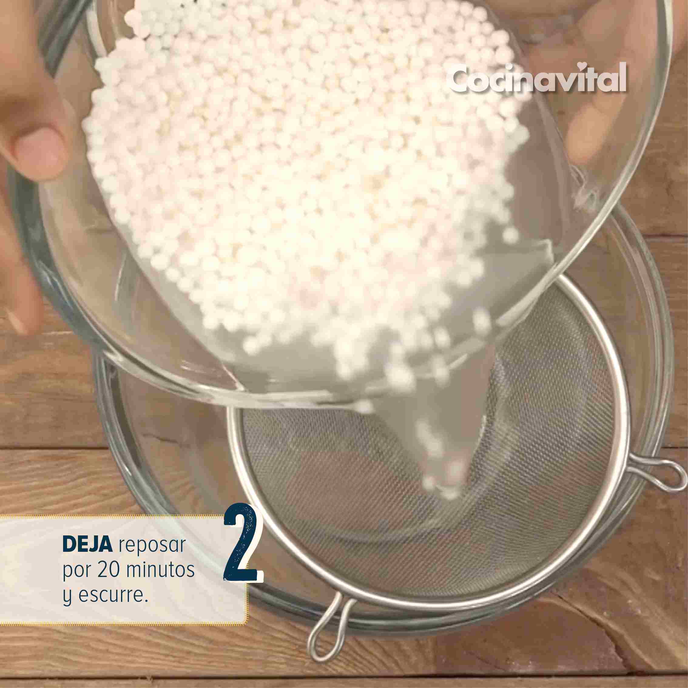 Deja reposar por 20 min