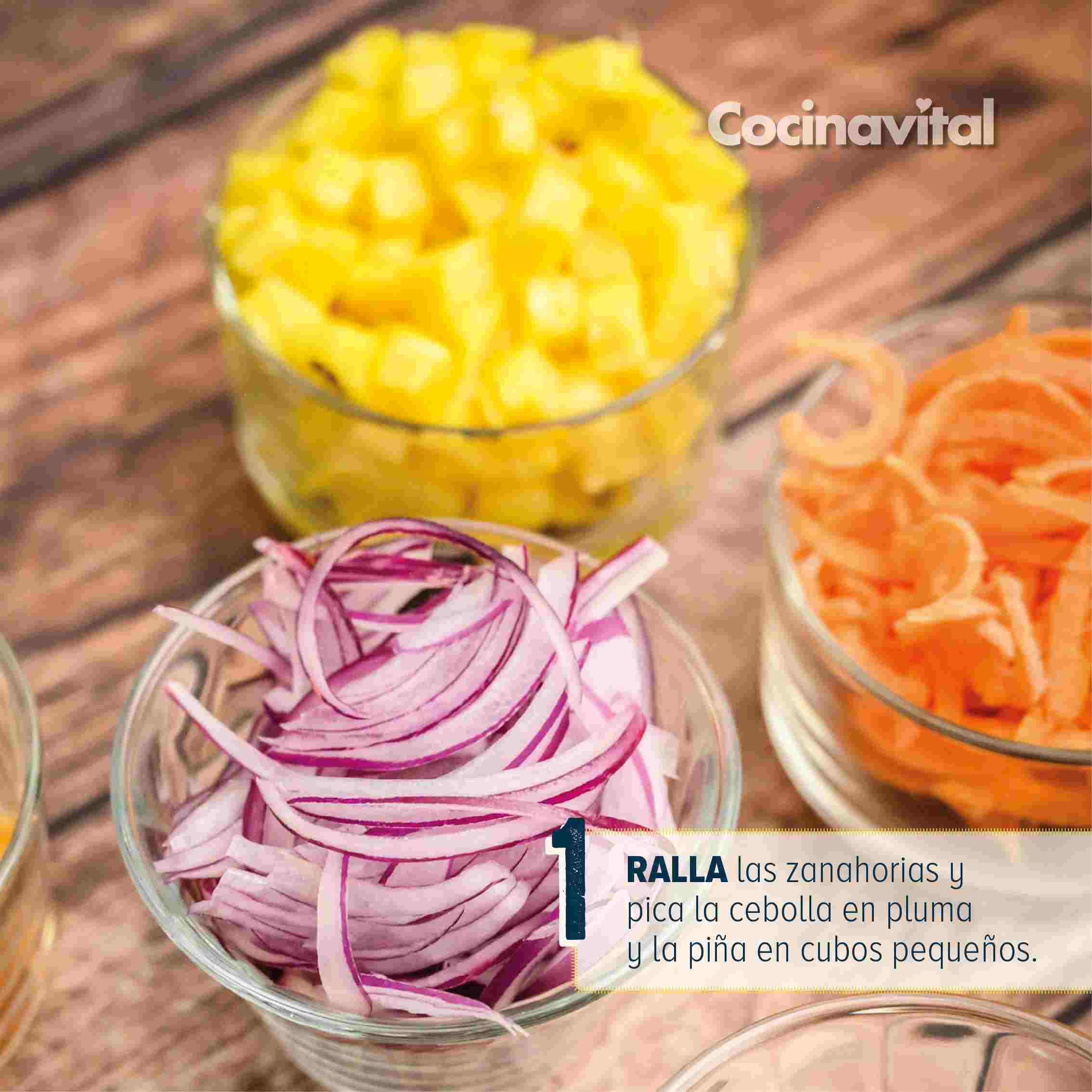 Ralla los ingredientes