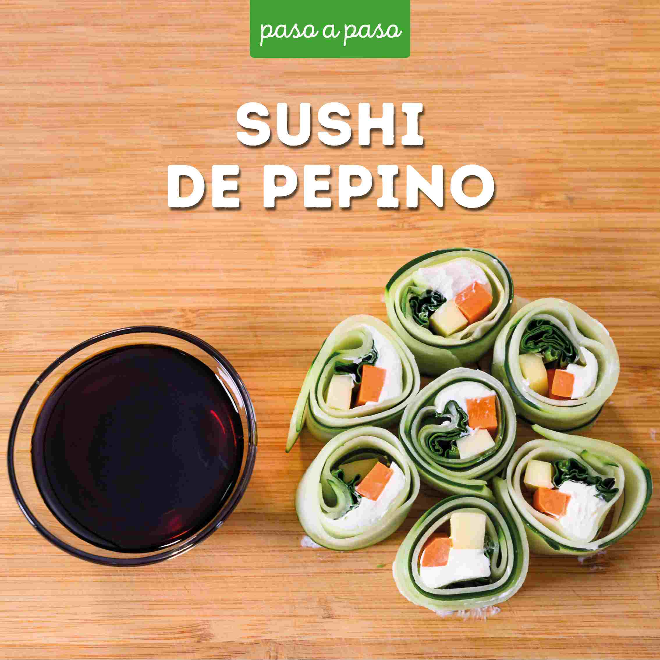 Receta Sushi de pepino