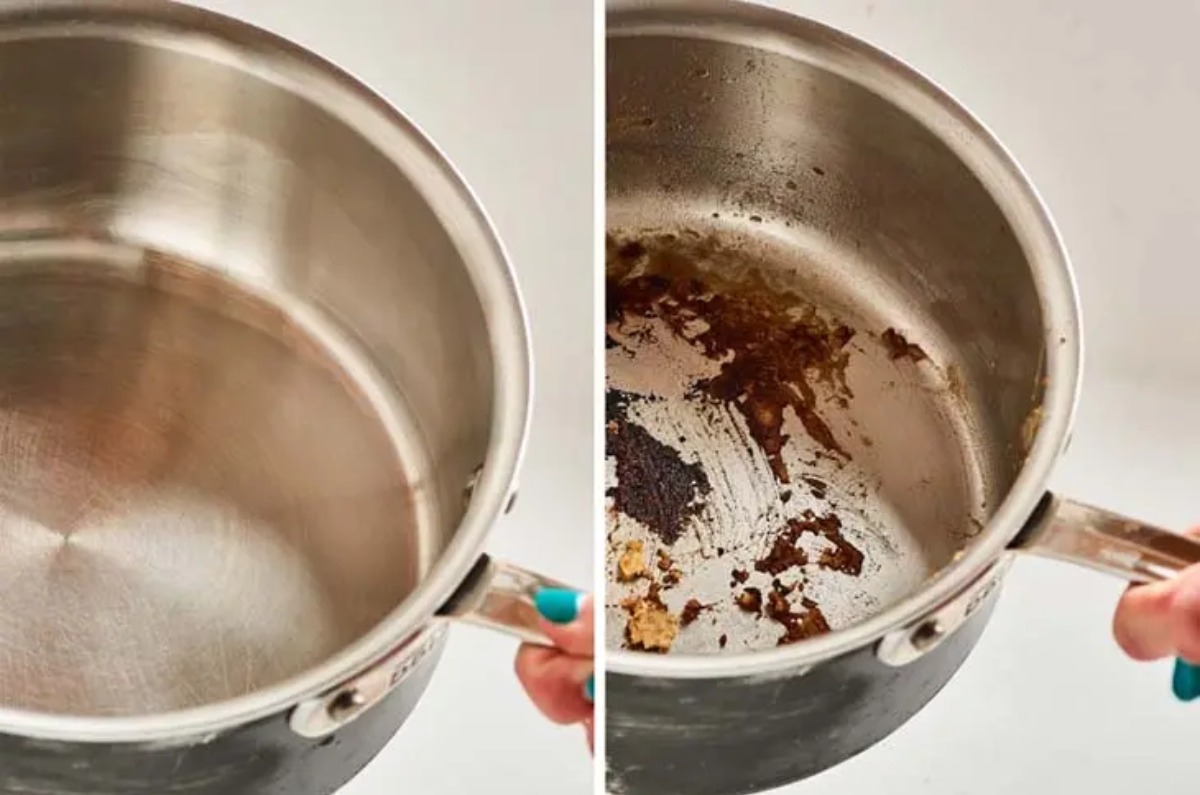 cómo limpiar ollas quemadas