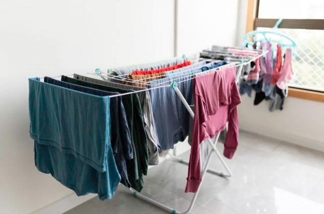 El método japonés más famoso para secar ropa en casa