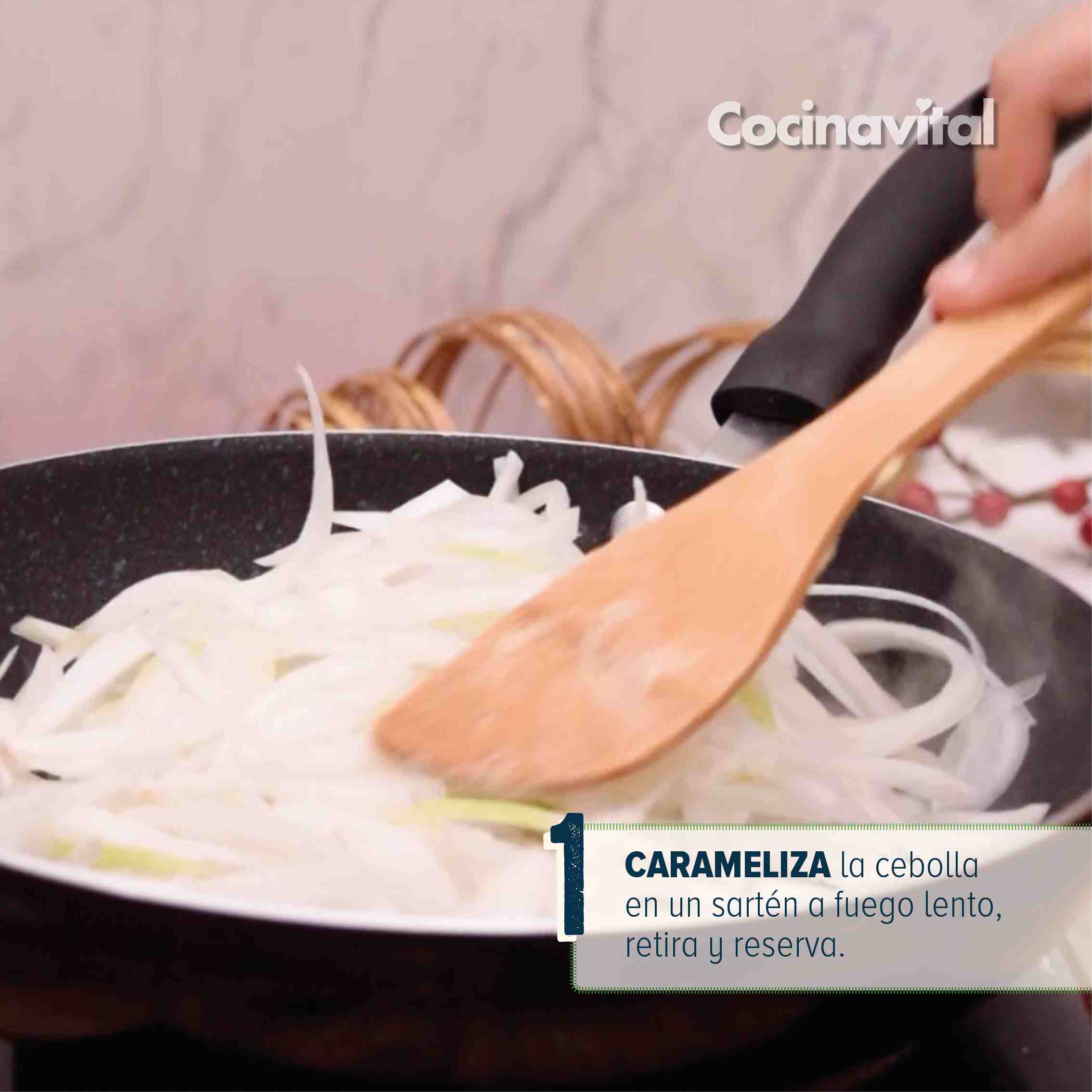 Carameliza la cebolla