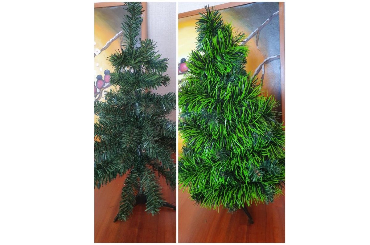 cómo revivir un árbol de Navidad viejo