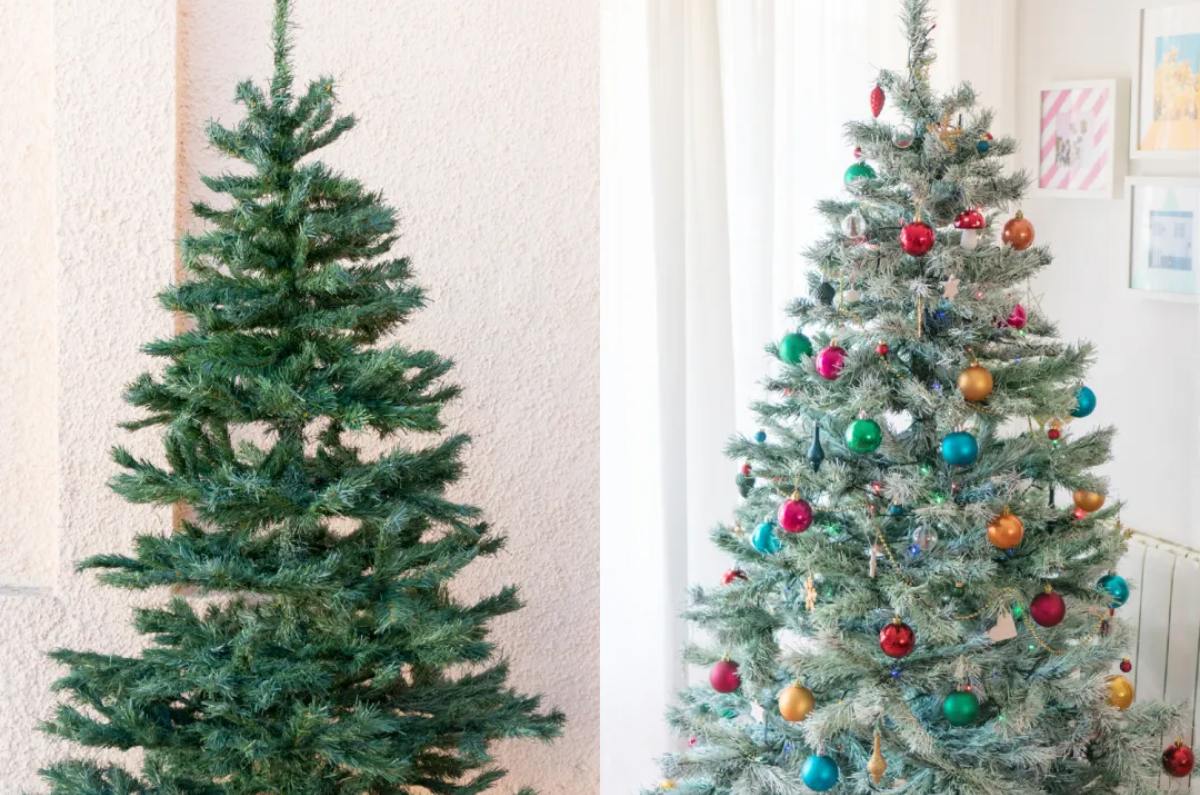 cómo revivir un árbol de Navidad viejo