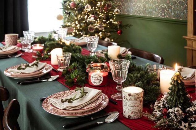 Cómo montar y hacer una decoración de mesa para Navidad