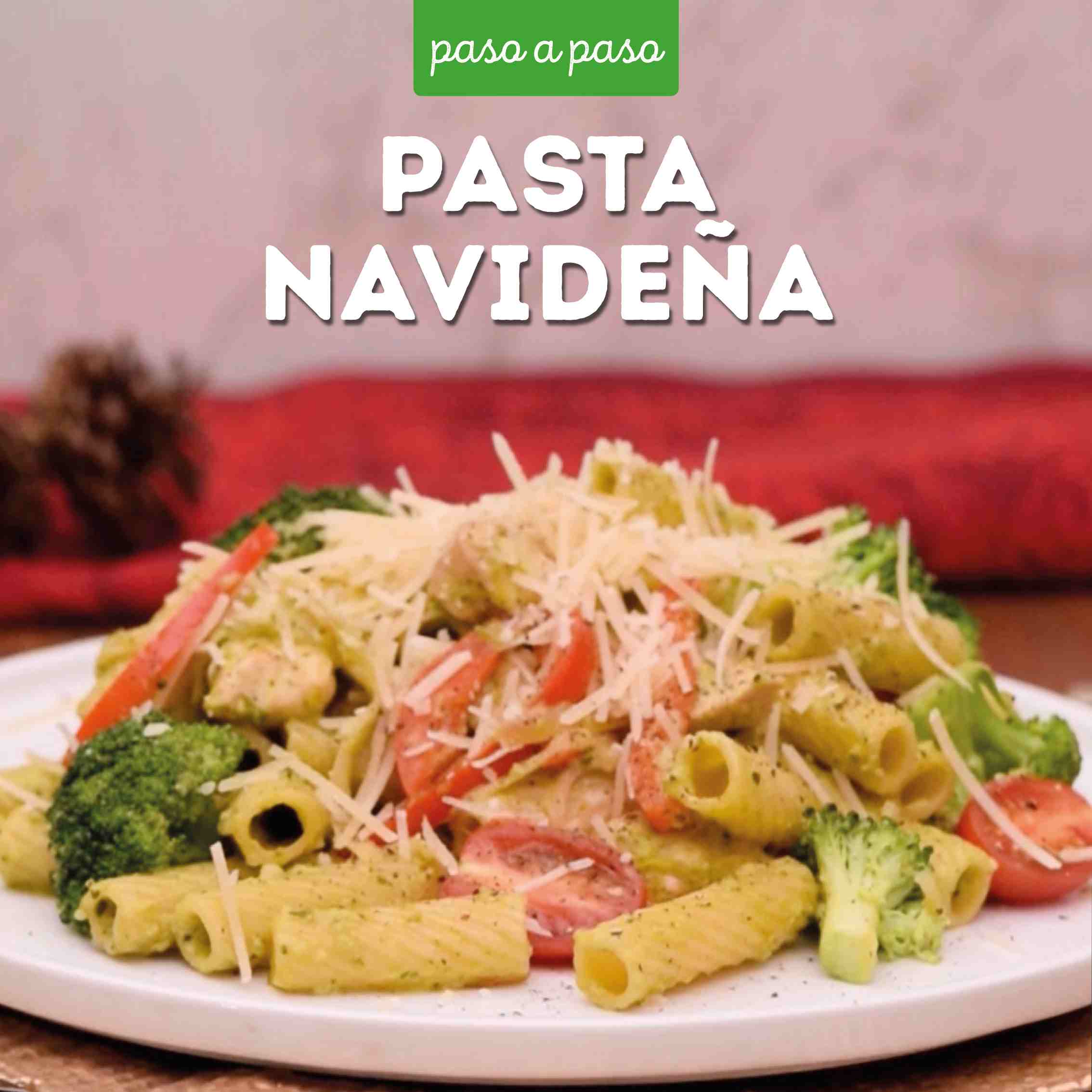 Receta Pasta navideña