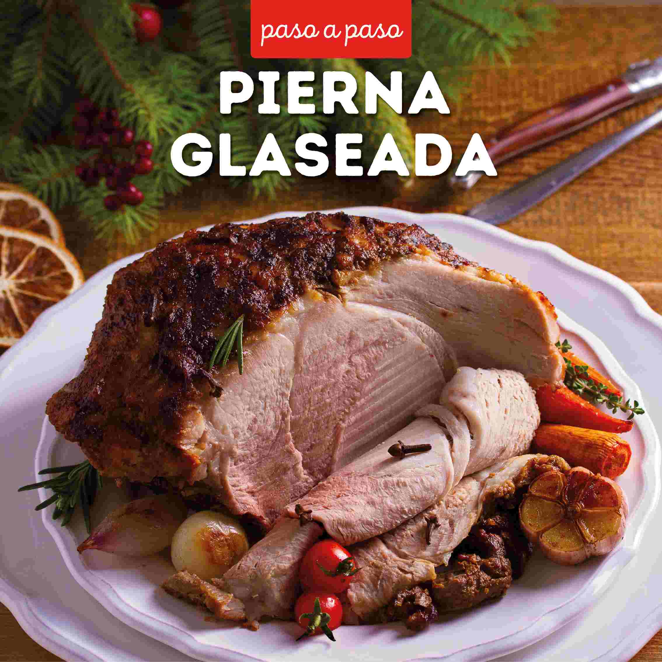 Receta Pierna glaseada