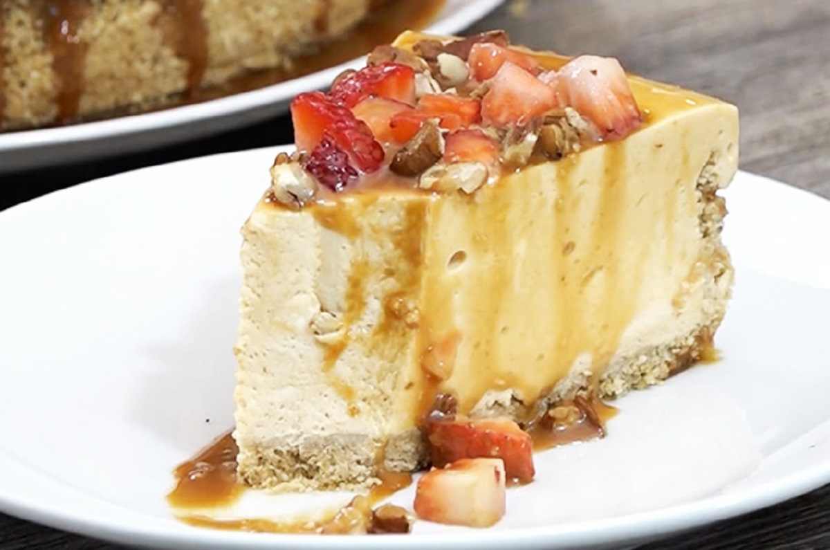 Cheesecake de cajeta y nuez
