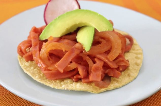 Cómo hacer tostadas de tinga de jamón ¡En 20 minutos!