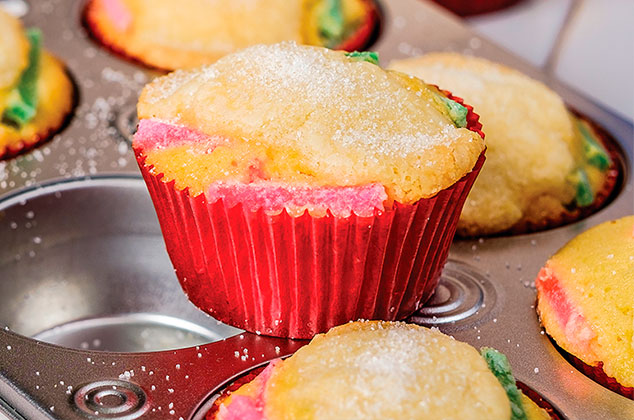 Cupcakes de Rosca de Reyes, receta tradicional mexicana