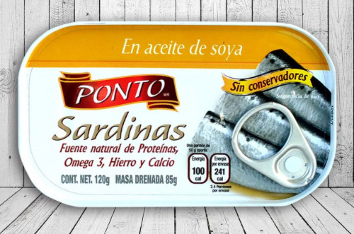 6. PONTO / Sardinas en aceite de soya / 120 gramos ($28). 
