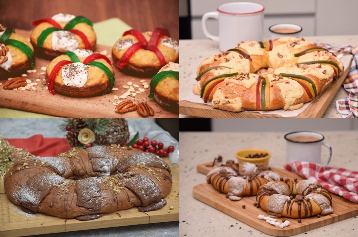 5 diferentes y deliciosas recetas de Rosca de Reyes