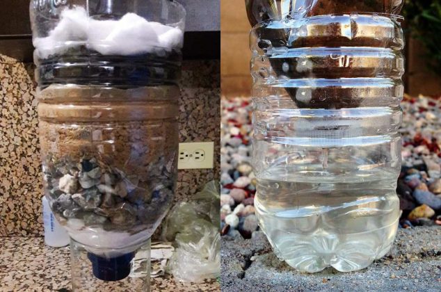 Mira cómo puedes armar tu propio filtro de agua en casa