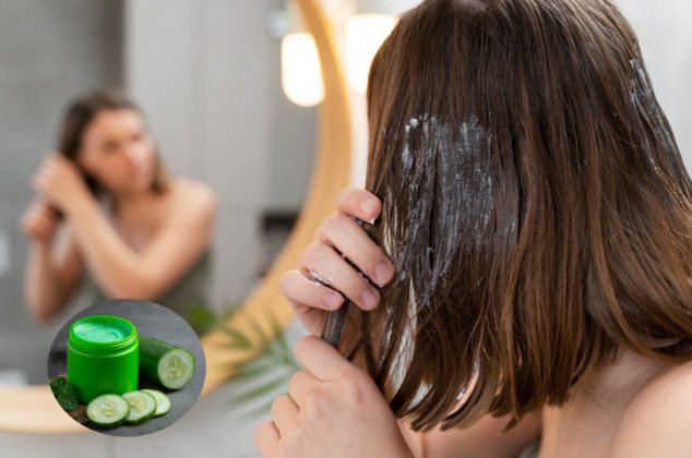 Mascarilla de pepino y aceite de oliva para revitalizar tu cabello maltratado