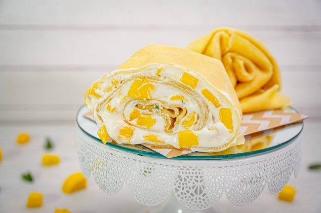 Delicioso rollo de mango, ¡Solo necesitas realizar 5 sencillos pasos!