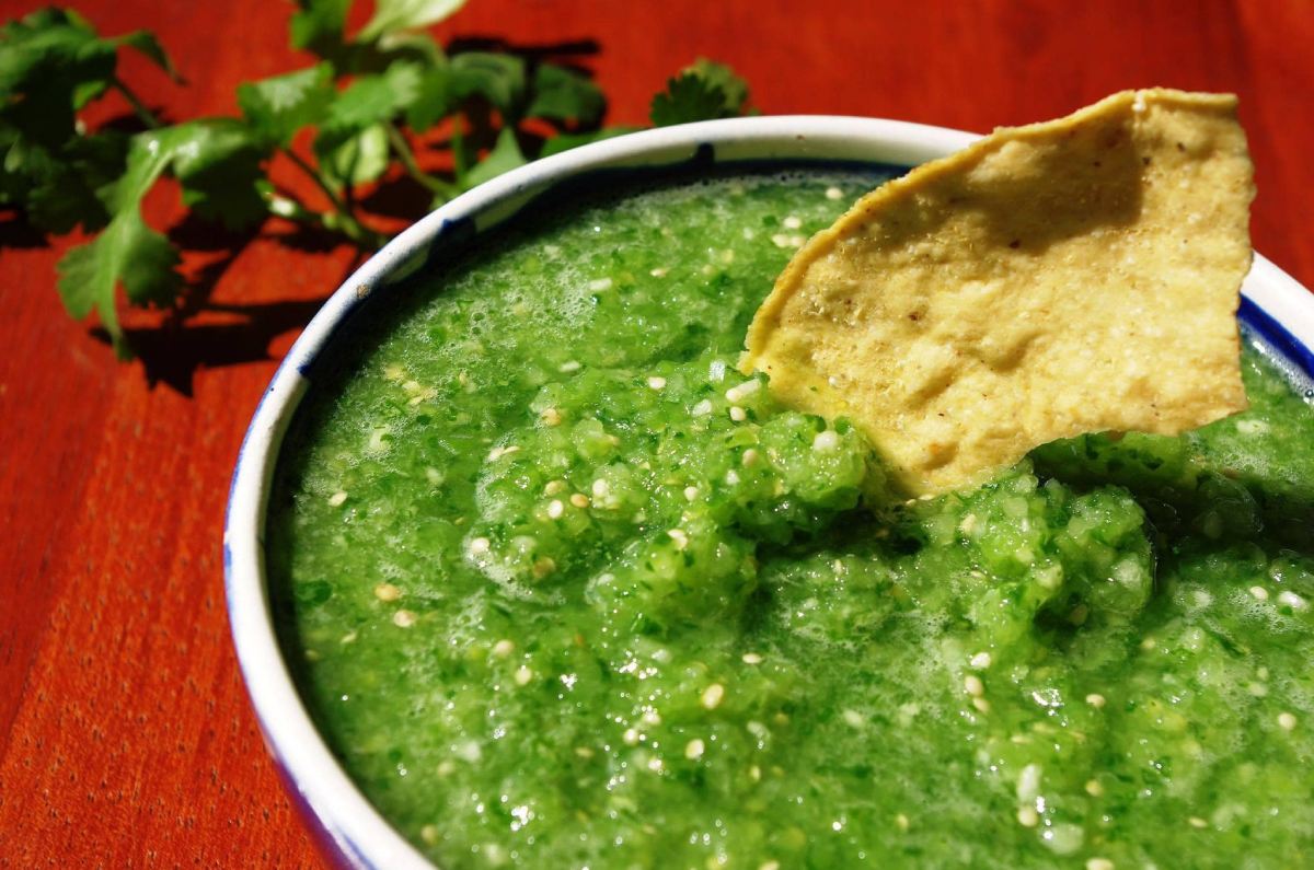 Salsa verde cruda