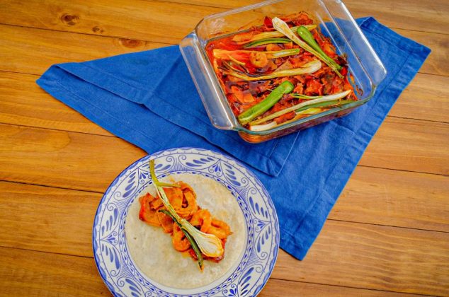 Camarones enchipotlados, receta secreta de la Marisquería