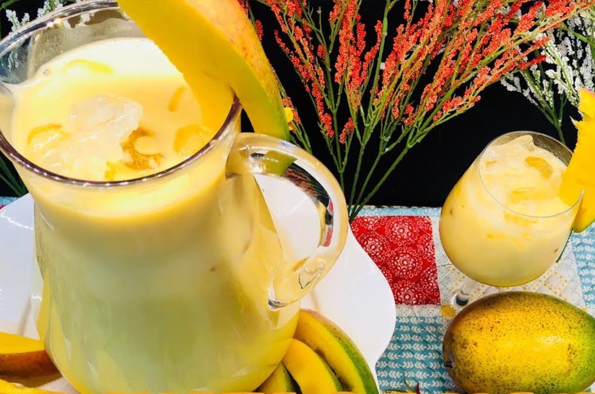 agua de horchata de mango