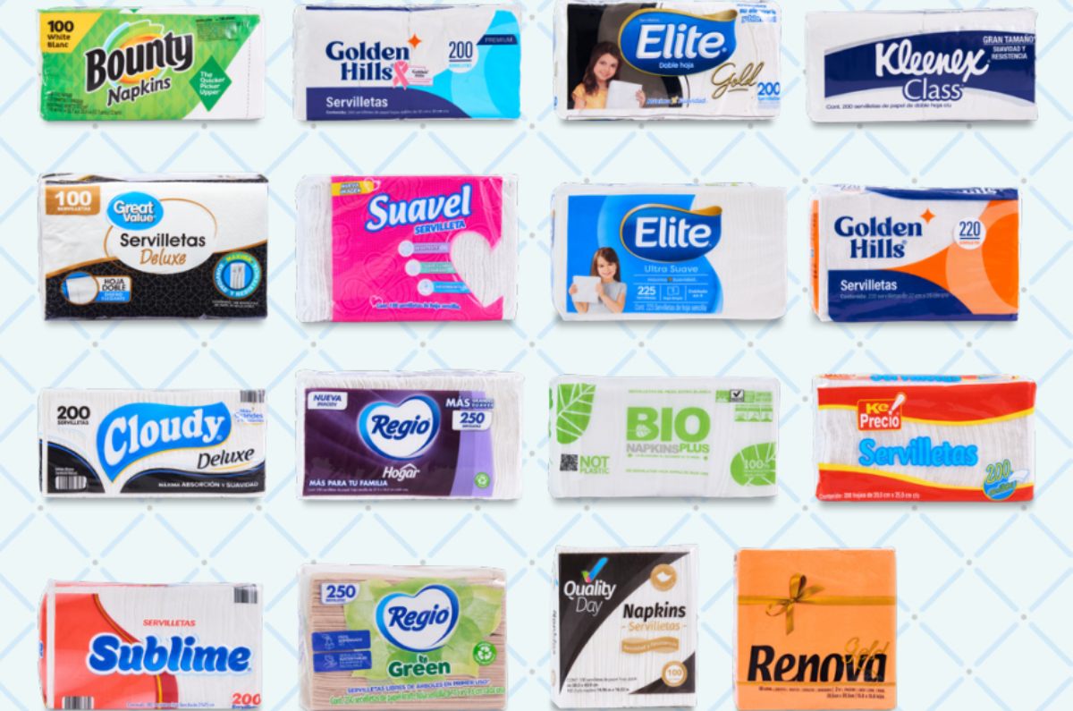 Estas son las 9 marcas de servilletas más resistentes y absorbentes, según Profeco 1