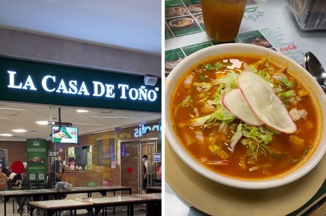 Mesero exhibe terrible noticia del pozole que venden en “La Casa de Toño”