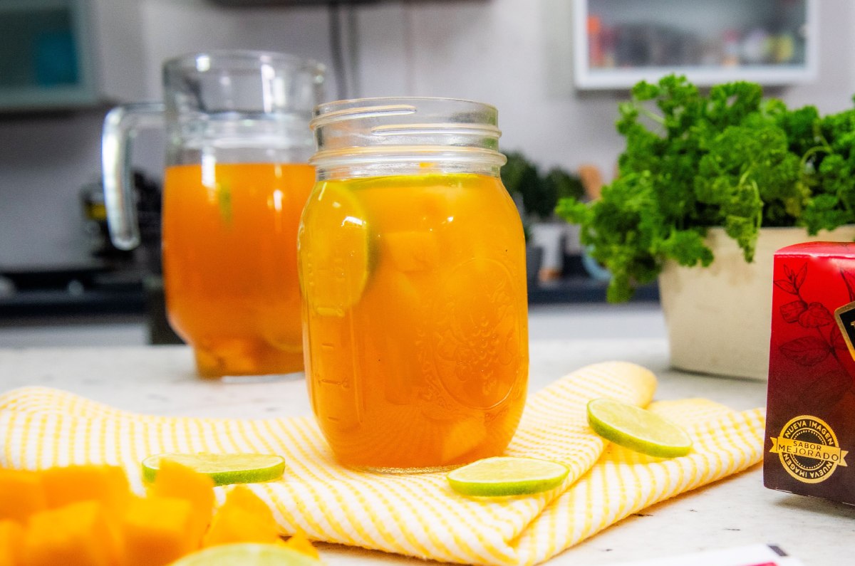 Receta de té helado de Mango