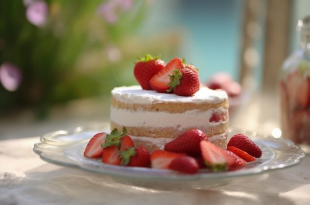 Deliciosa receta de carlota de fresas con crema, del chef Rogelio Lara