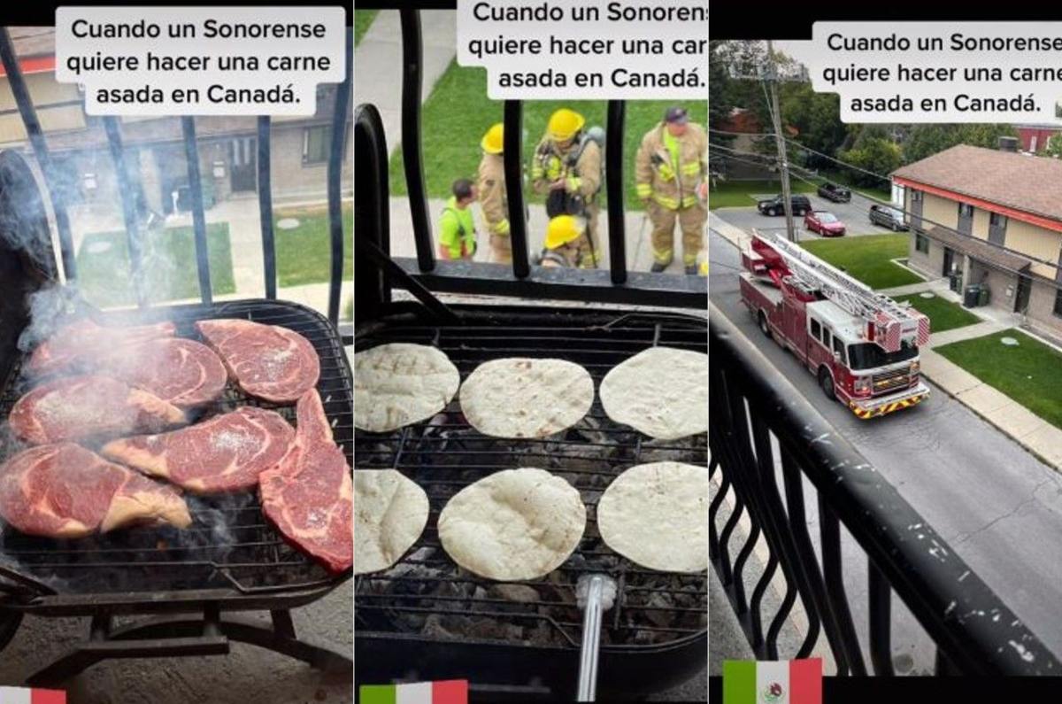 viral | mexicano hace carnita asada en canadá y vecinos llaman a bomberos