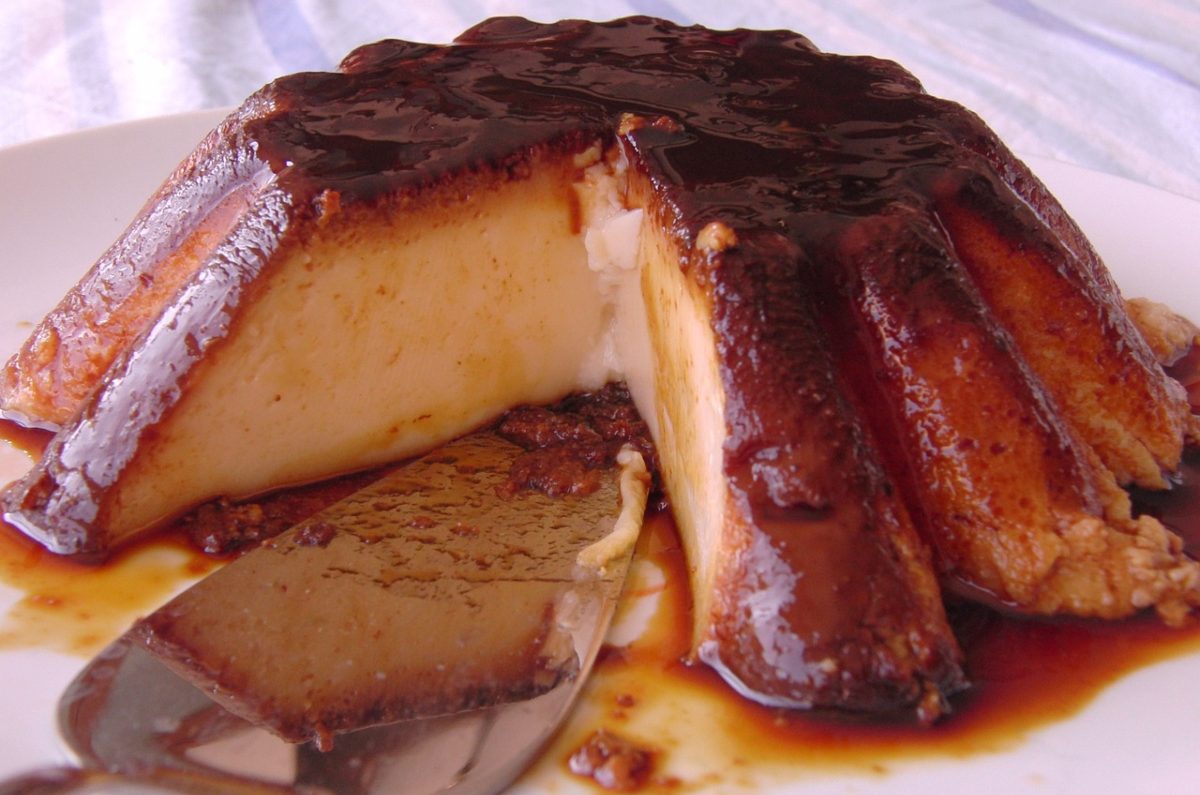 flan de crema pastelera