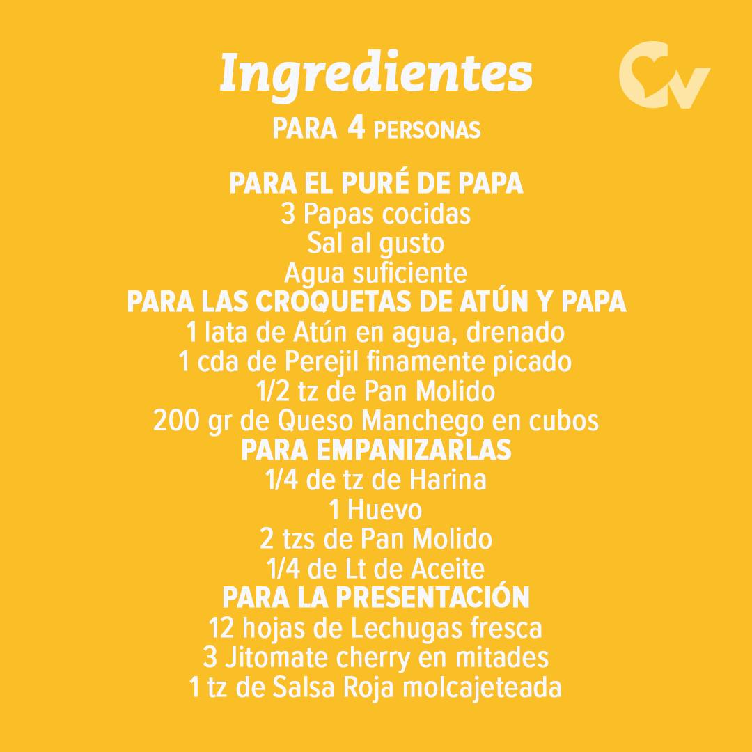 Ingredientes Croquetas de atún